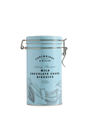 Cartwright & Butler Milk Chocolate Chunk Biscuits in Tin 200g