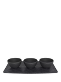 Villeroy Boch Manufacture Rock Porcelain Dip Set 4 Piece
