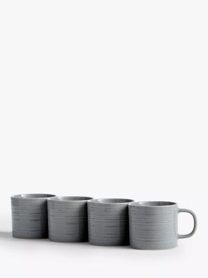 John Lewis Craft Speckle Glaze Coffee Mugs Set of 4 260ml