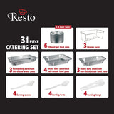 Resto 31 Piece Heavy Duty Catering Set, imported from the UK
