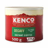 Kenco decaffeinated instant coffee granules 500g, imported from the UK