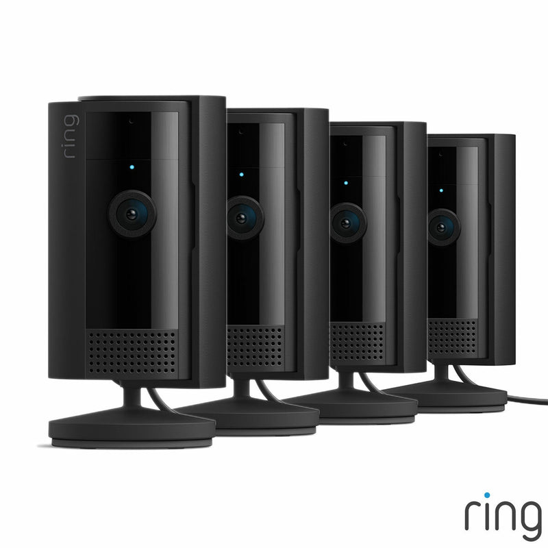 Ring wired indoor security camera 4 pack black - British product