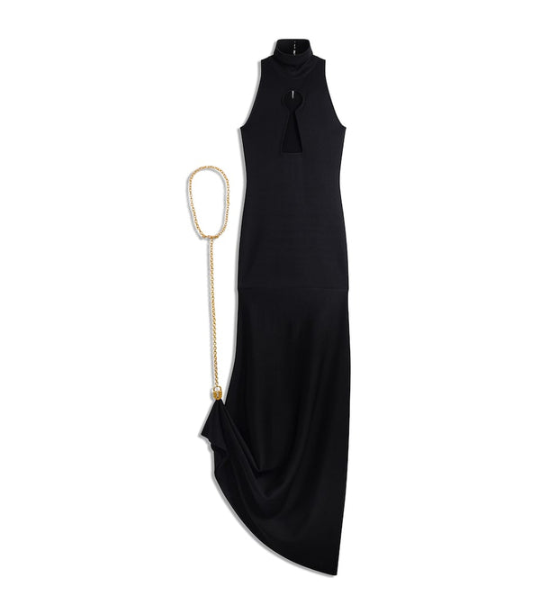 Schiaparelli Keyhole Padlock and Chain Gown