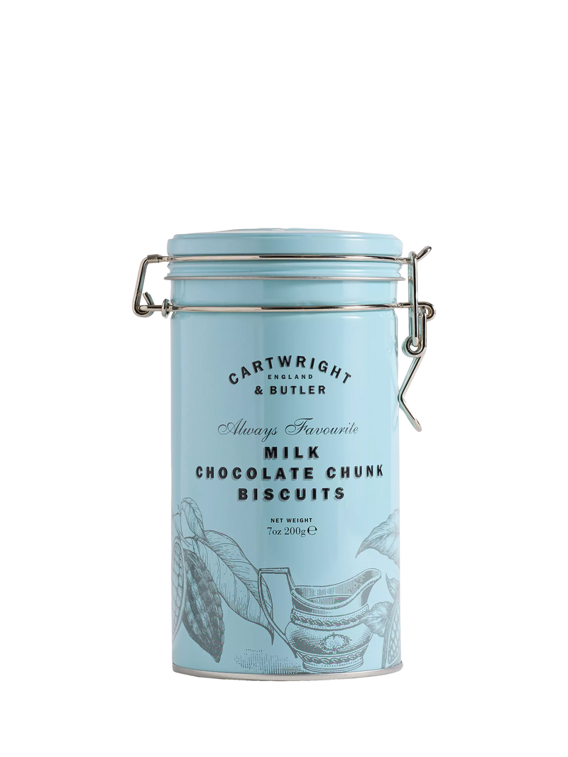 Cartwright & Butler milk chocolate chunk biscuits tin 200g - British product