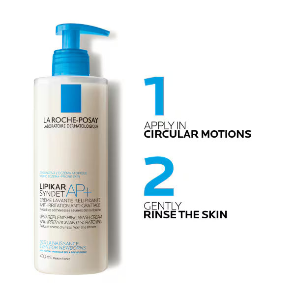 La Roche-Posay Lipikar Syndet AP+ cream wash 400ml (British brand)