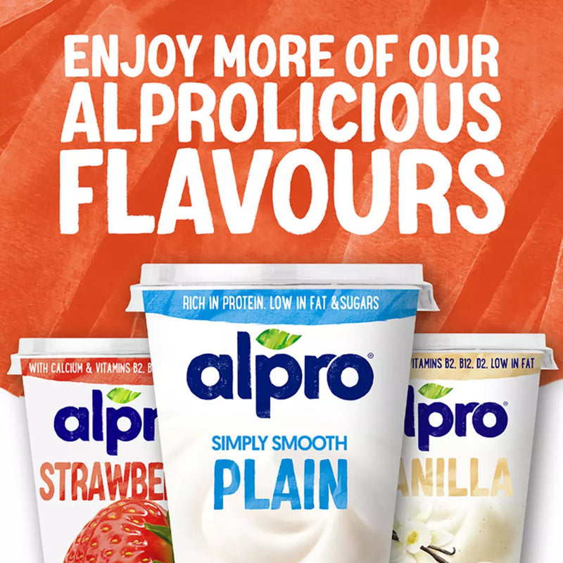 Alpro Plain No Sugars Soya Dairy Free Yoghurt Alternative 500g