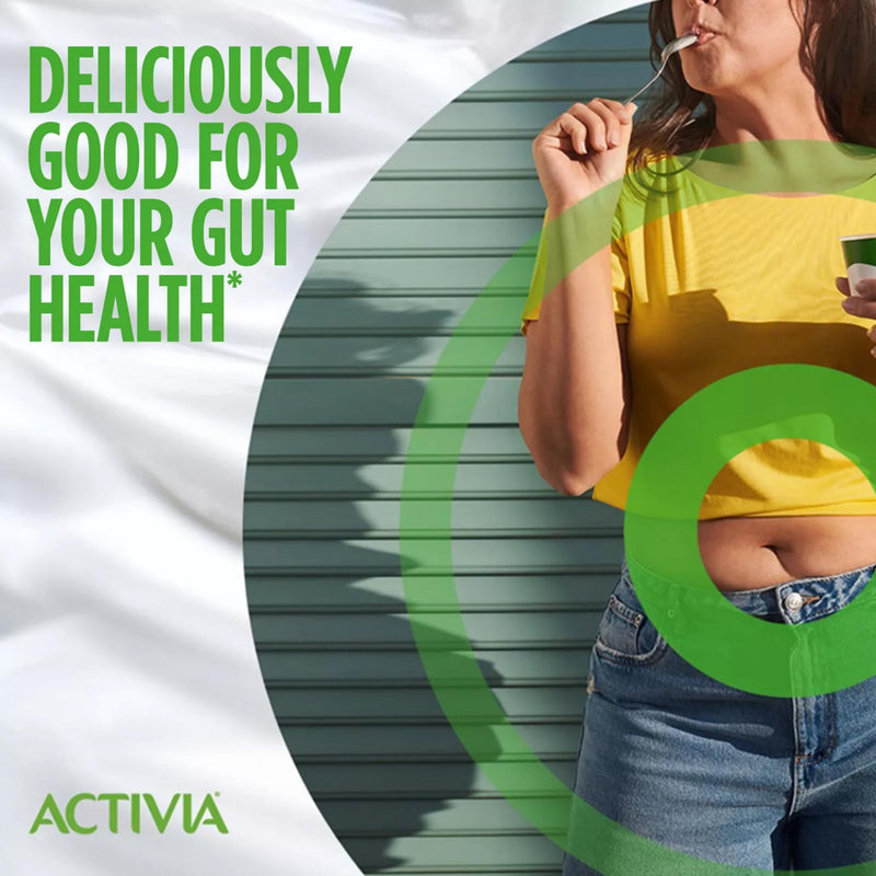 Activia 8 x 115g Vanilla, Peach Passion & Berries Multipack Gut Health Yoghurt