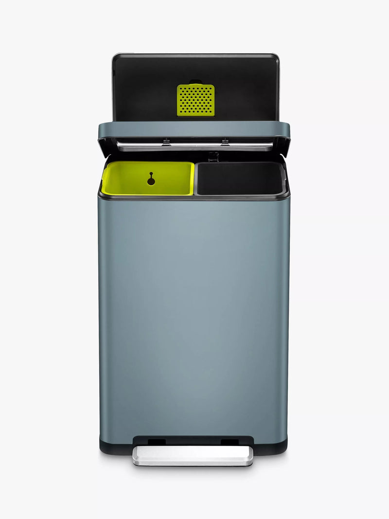 Eko X Cube Recycling Bin 40L - Titanium Blue