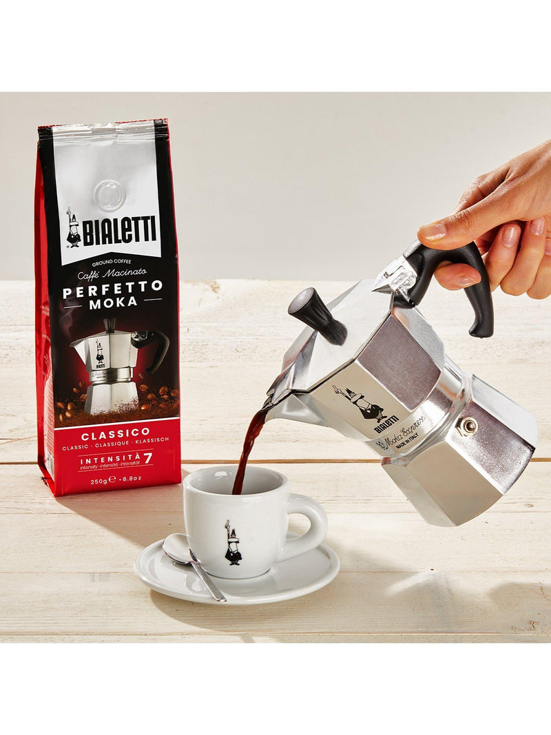 Bialetti Moka Deka decaffeinated ground coffee 250g, imported from the UK