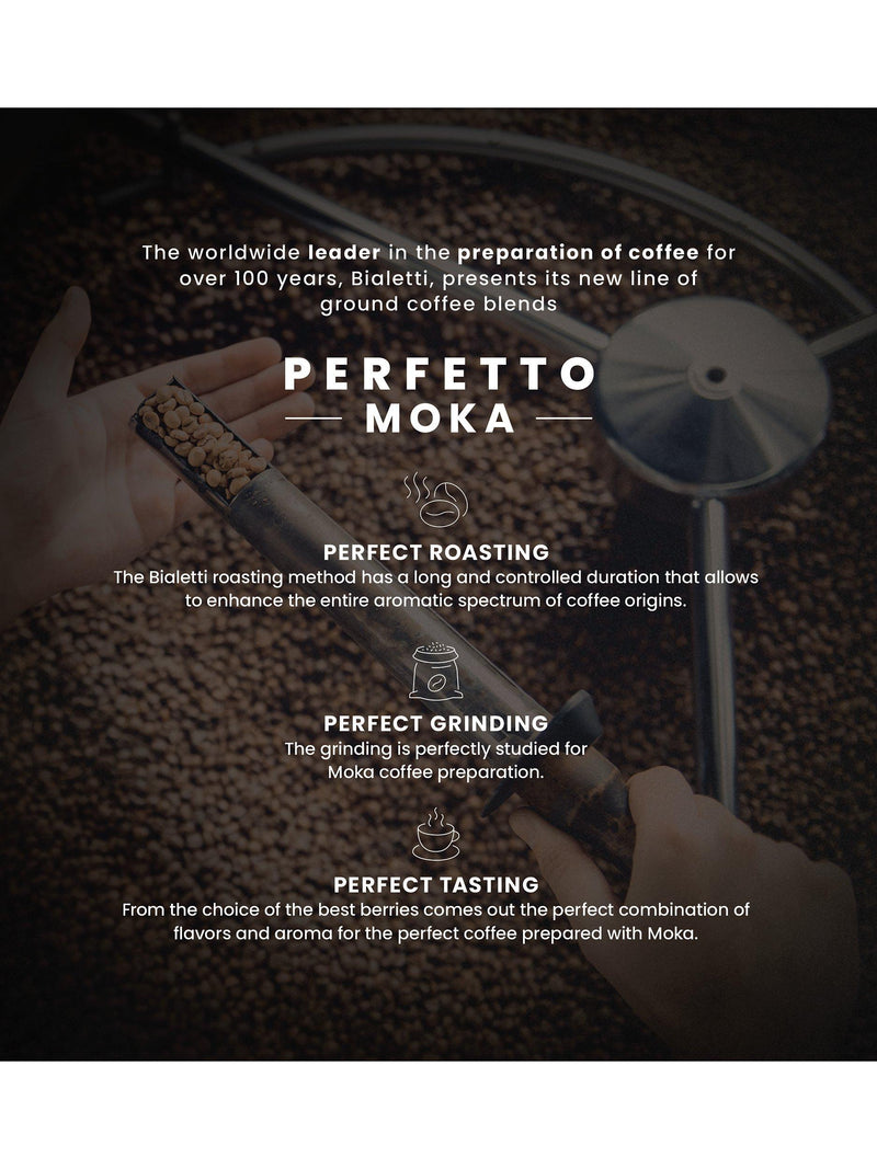 Bialetti Moka Deka decaffeinated ground coffee 250g, imported from the UK