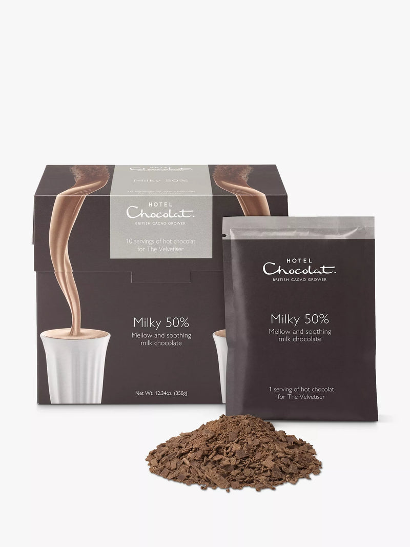 Hotel Chocolat 50% milky drinking chocolate sachets 350g (British brand)