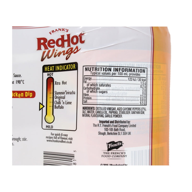 Frank's RedHot Wings Buffalo Sauce 2x680ml, UK version
