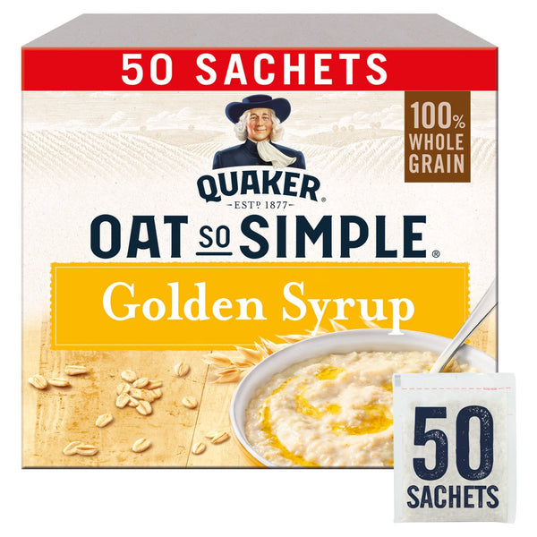 Quaker Oat So Simple Golden Syrup Porridge Sachets 50 x 36g
