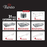 Resto 31 Piece Heavy Duty Catering Set, imported from the UK
