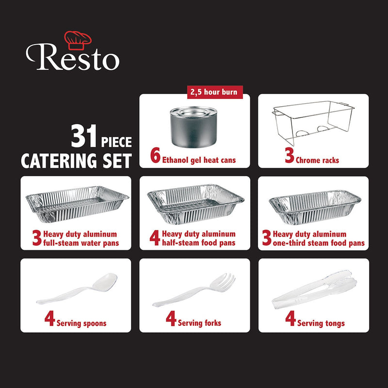 Resto 31 Piece Heavy Duty Catering Set, imported from the UK