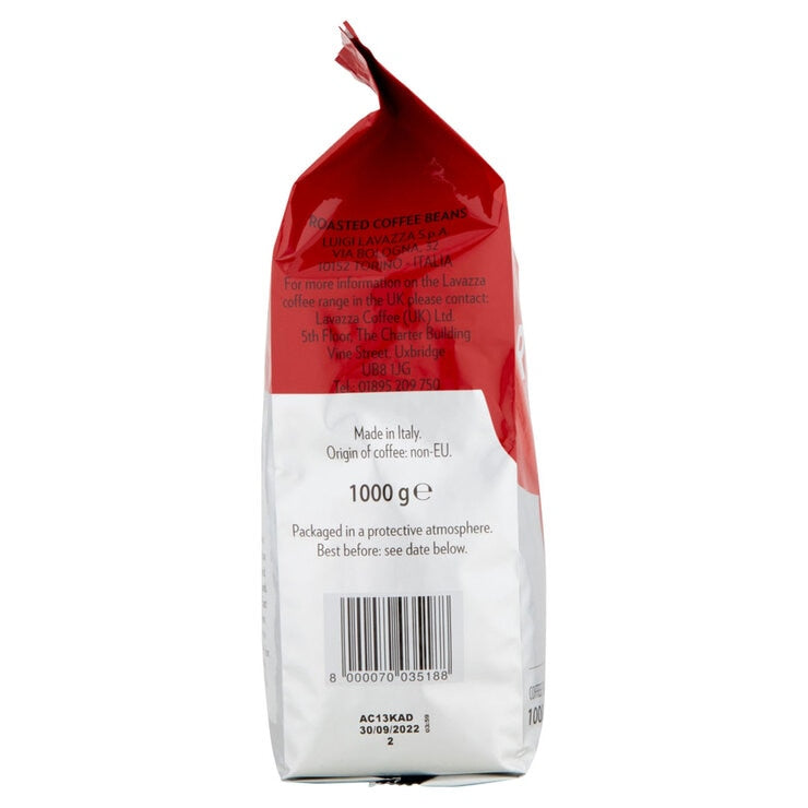 Lavazza coffee beans Qualita Rossa 1kg, UK version
