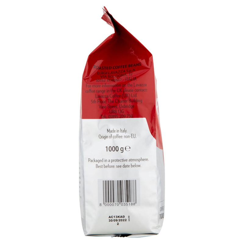 Lavazza coffee beans Qualita Rossa 1kg, UK version