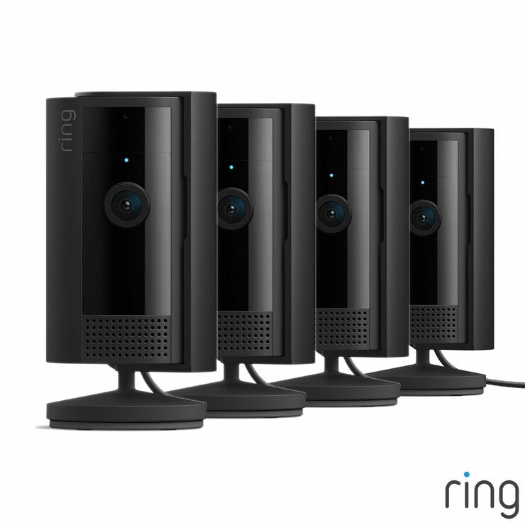 Ring wired indoor security camera 4 pack black - British product
