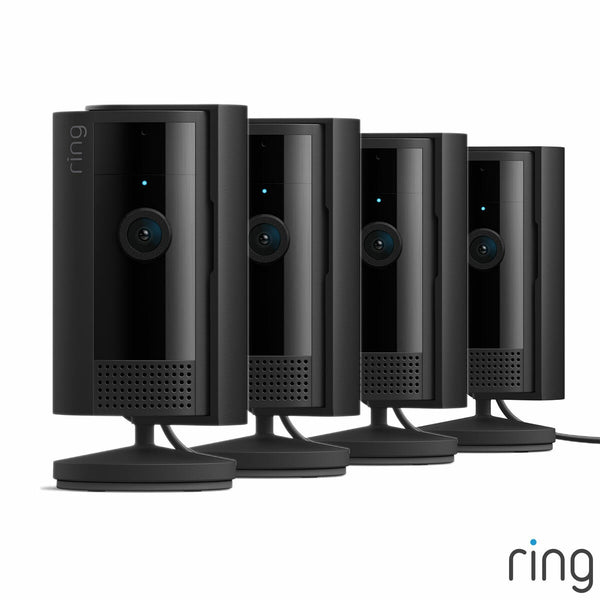 Ring Wired Indoor Security Camera 4 Pack Black