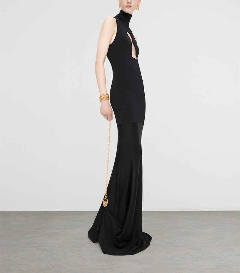 Schiaparelli Keyhole Padlock and Chain Gown