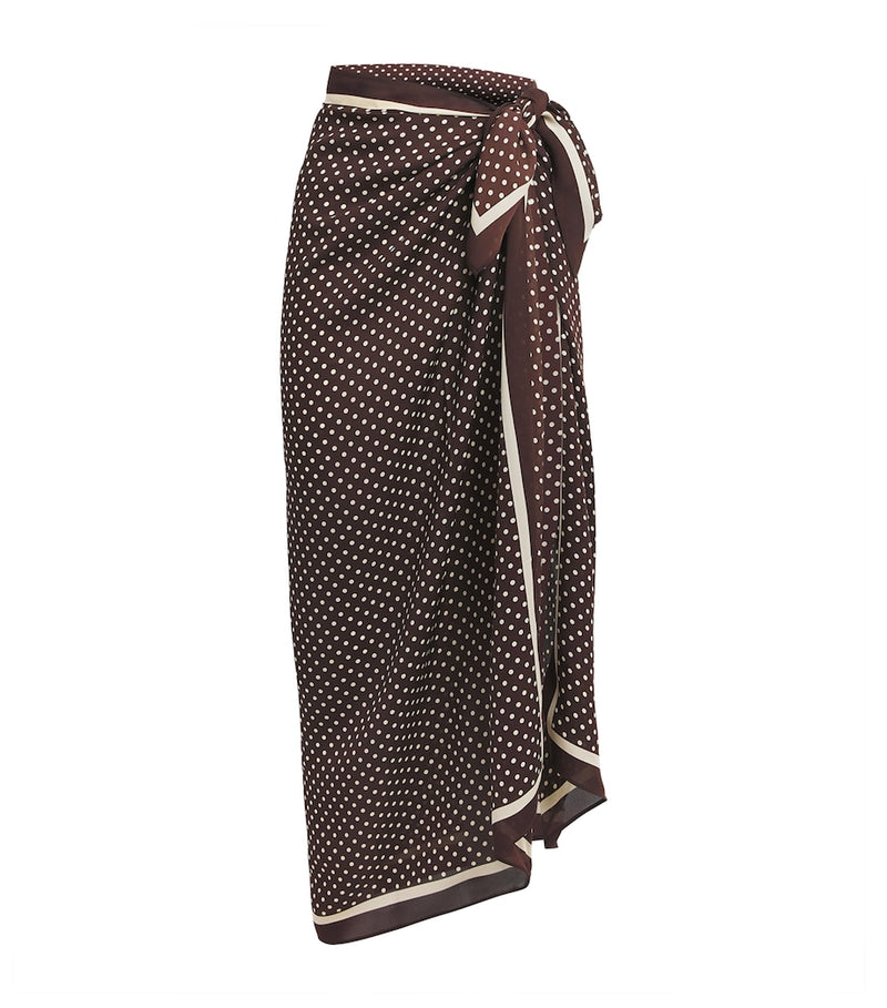 Matteau Silk Polka-Dot Pareo