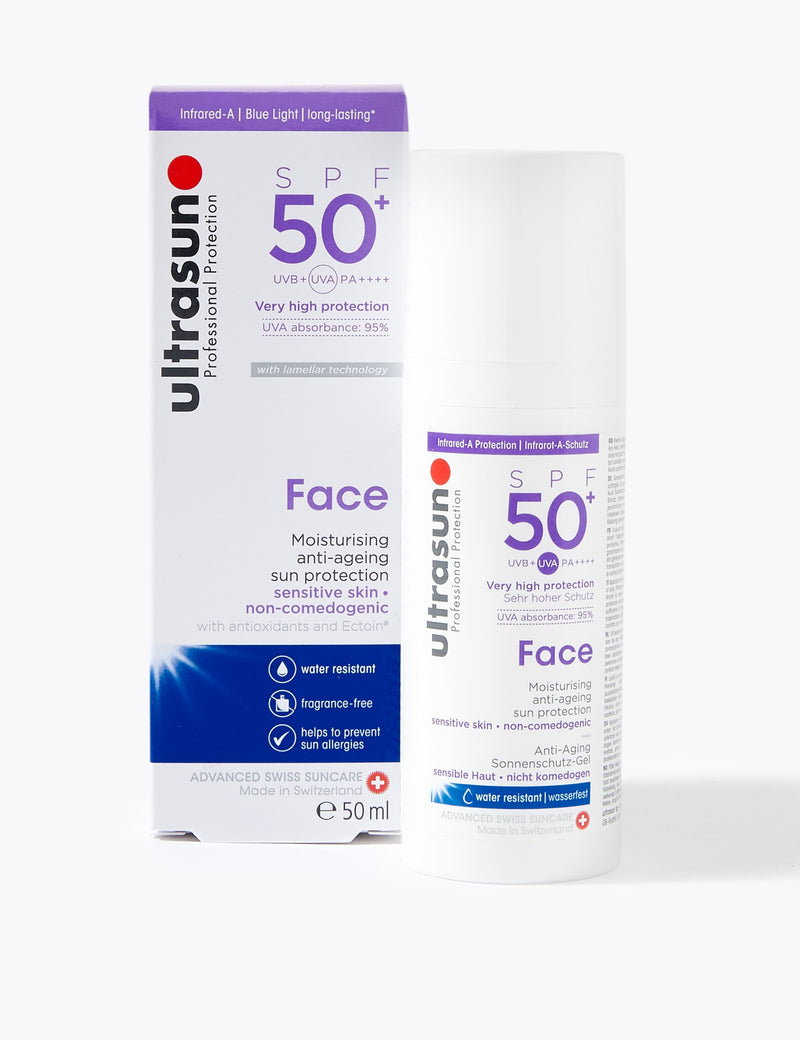 Face Moisturiser Cream SPF 50+ 50ml (British brand)
