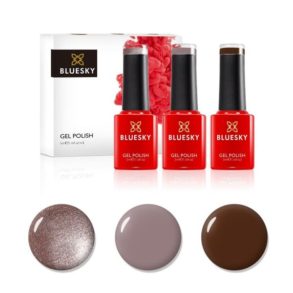 Bluesky Chocolate Box Mini Trio Gel Nail Polish Set - 5ml