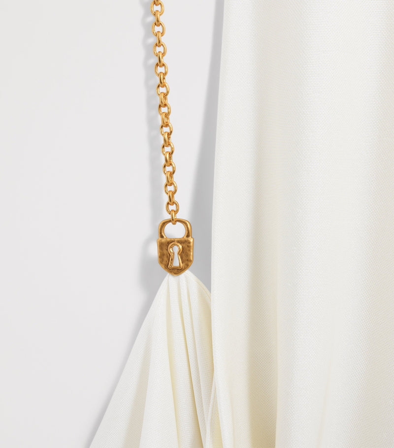 Schiaparelli Keyhole Padlock and Chain Gown