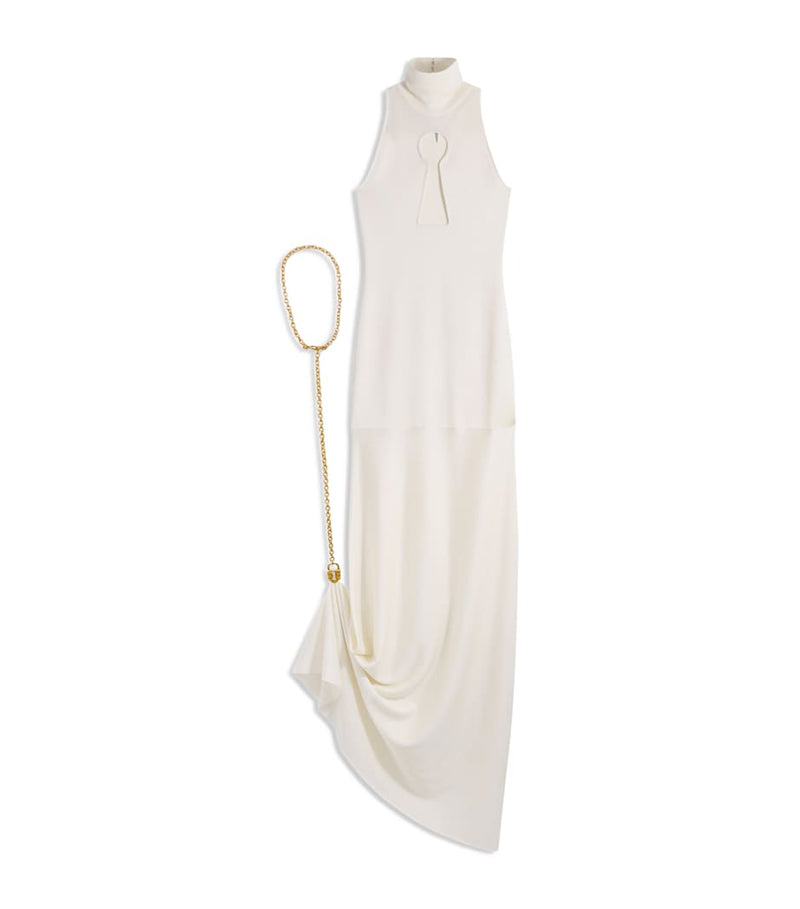 Schiaparelli Keyhole Padlock and Chain Gown
