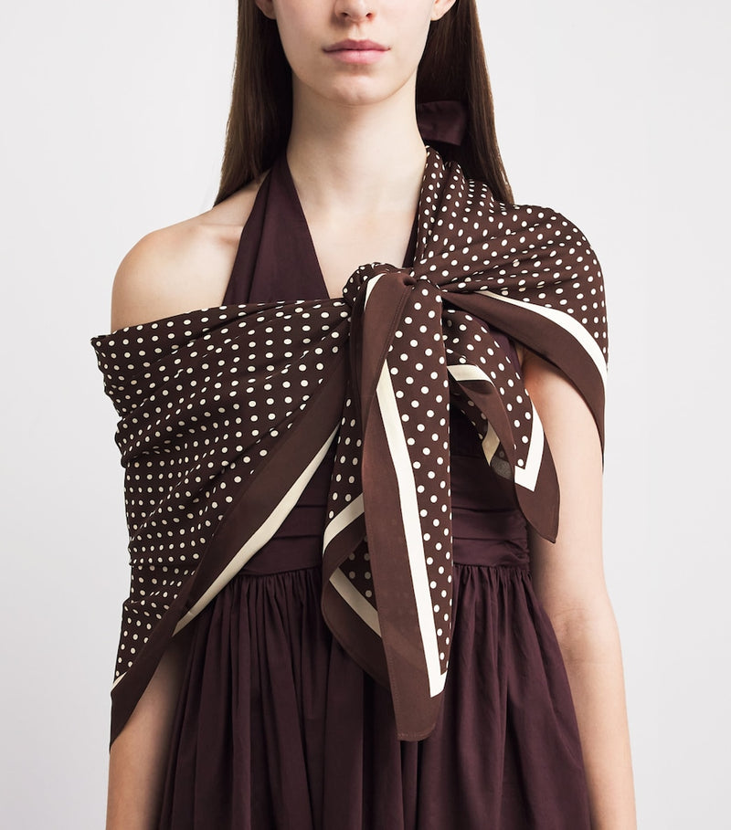 Matteau Silk Polka-Dot Pareo