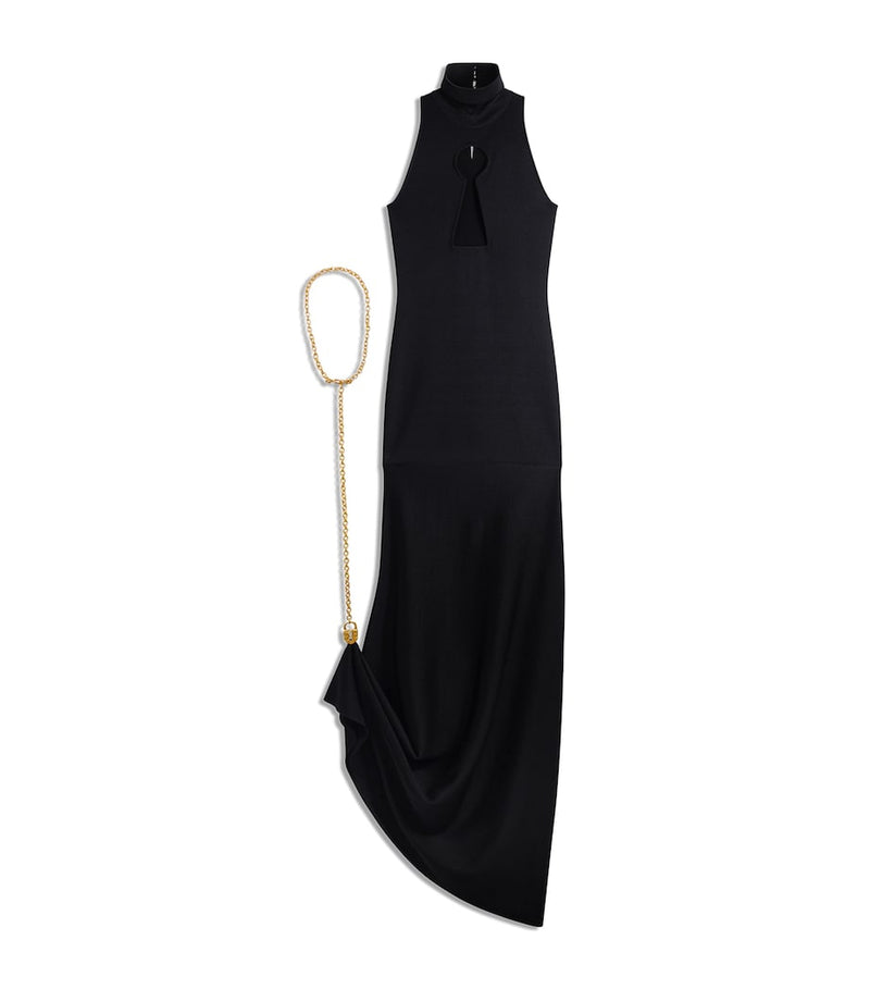 Schiaparelli Keyhole Padlock and Chain Gown